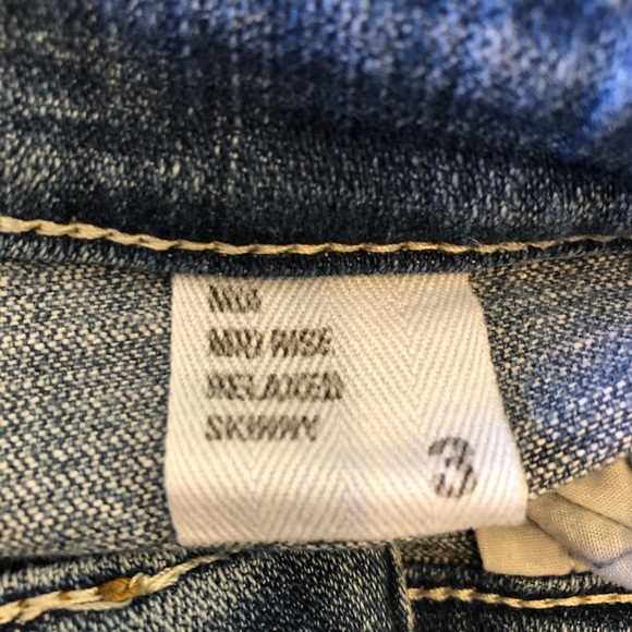 A4 Eunina Mia Mid Relax Skinny Distressed 3 - Picture 4 of 5